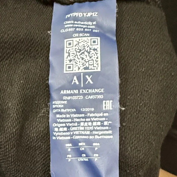 Armani Exchange Black Logo Sweatshirt and Joggers - Picture 10 of 11